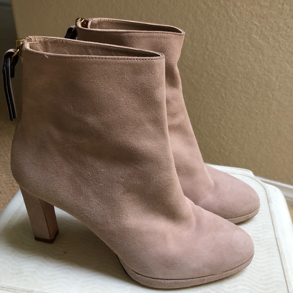 Stuart Weitzman Blush Suede Boots